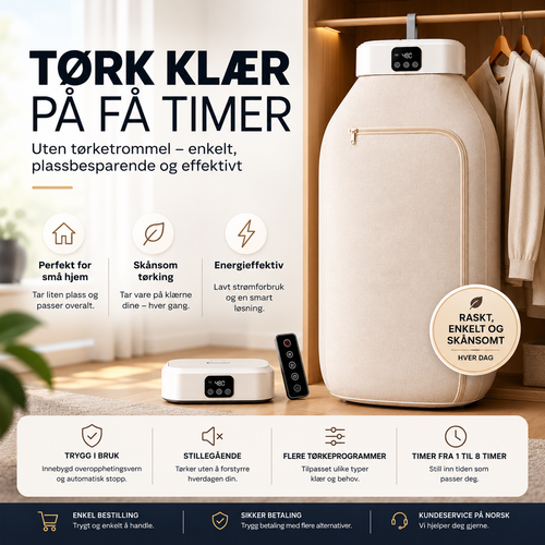 Tørk klærne dine raskere – uansett vær